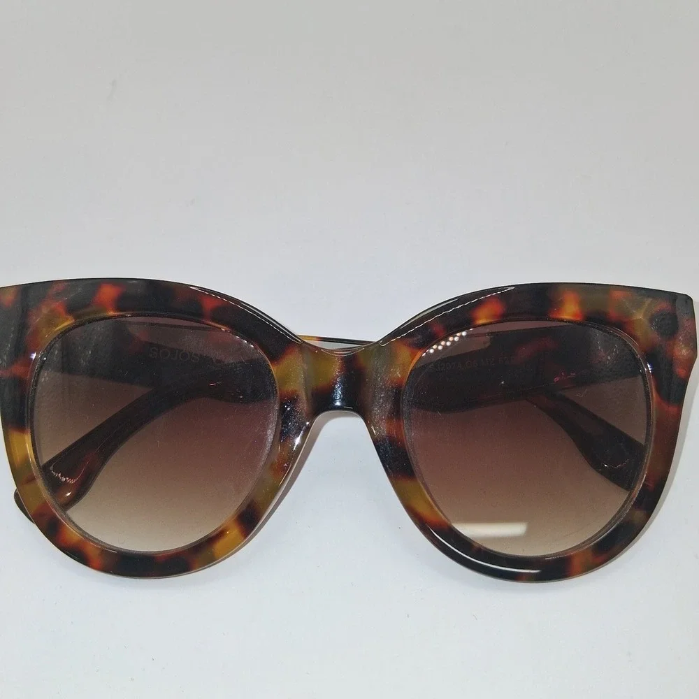 SOJOS Sunglasses Women's Tortoiseshell Cat Eye 52mm UV Protection
